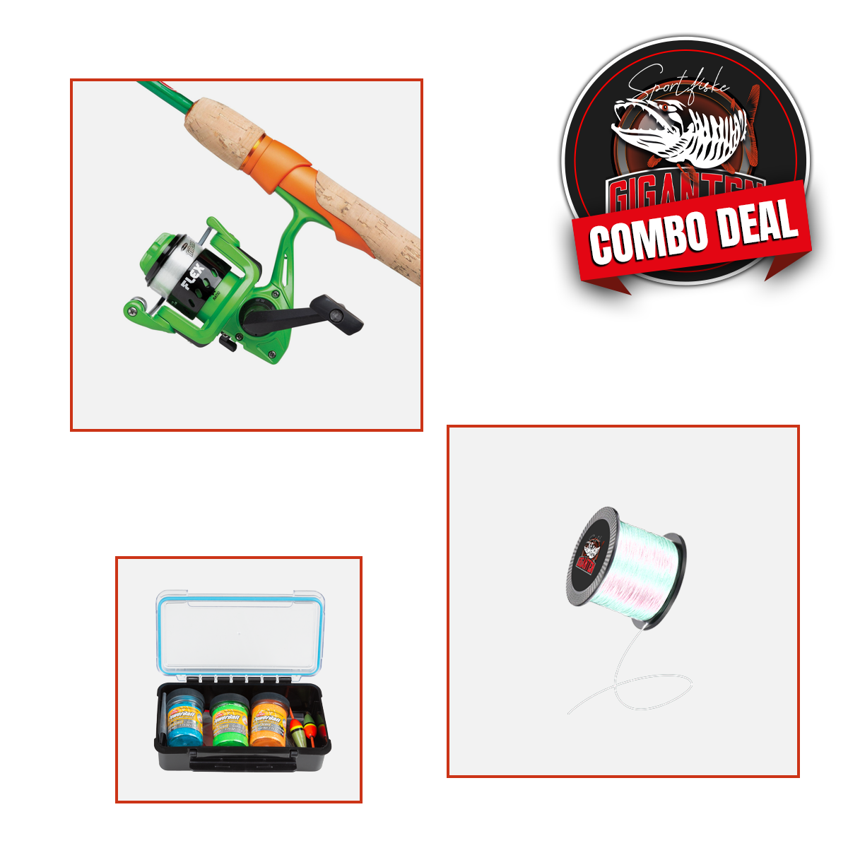 Starterkit: Berkley FLEX Trout 210 6.10' 1-10g (Haspel), 2-del (inkl PowerBait + påspolad nylonlina)