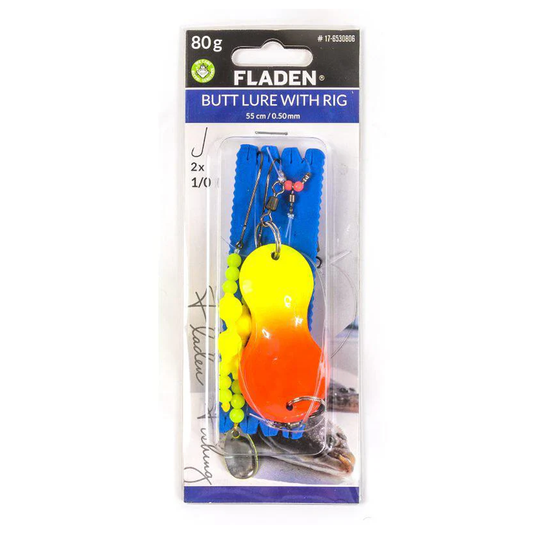 Fladen Butt Lure Plattfiskrigg Yellow/Orange