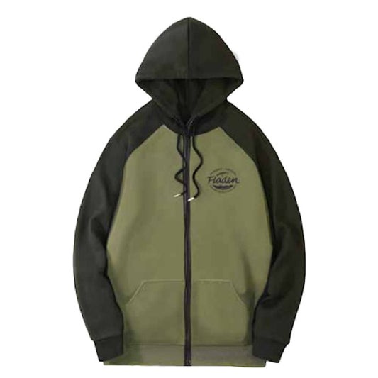 Hoodie Jacket Zip Green Perch