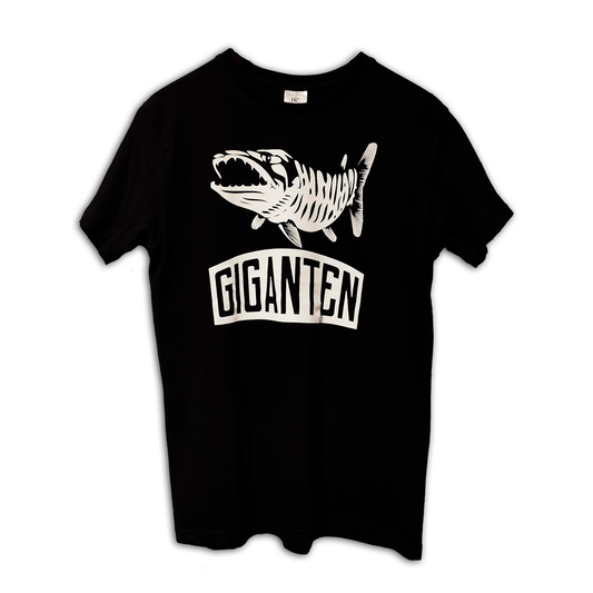 Sport fishing giant T-shirt logo (Black & White)