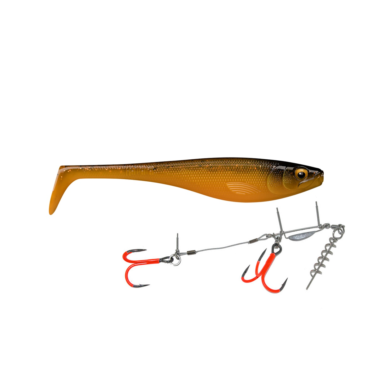 Rapala Soft Peto 22cm + BKK UVO 2/0 Stinger