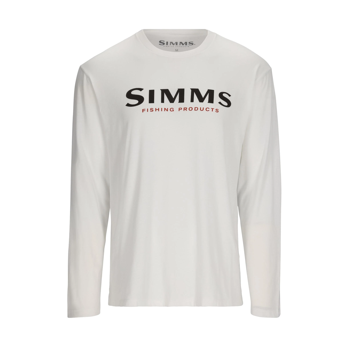 Simms Logo LS Shirt, White (XL)