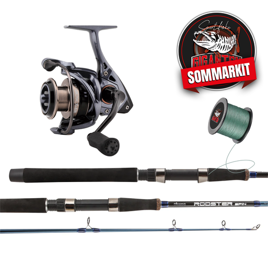 Summerit: Okuma Epixor XT EPXT-30S + Rodster 8 '10-30g, Haspel (incl. Washed-up braid)