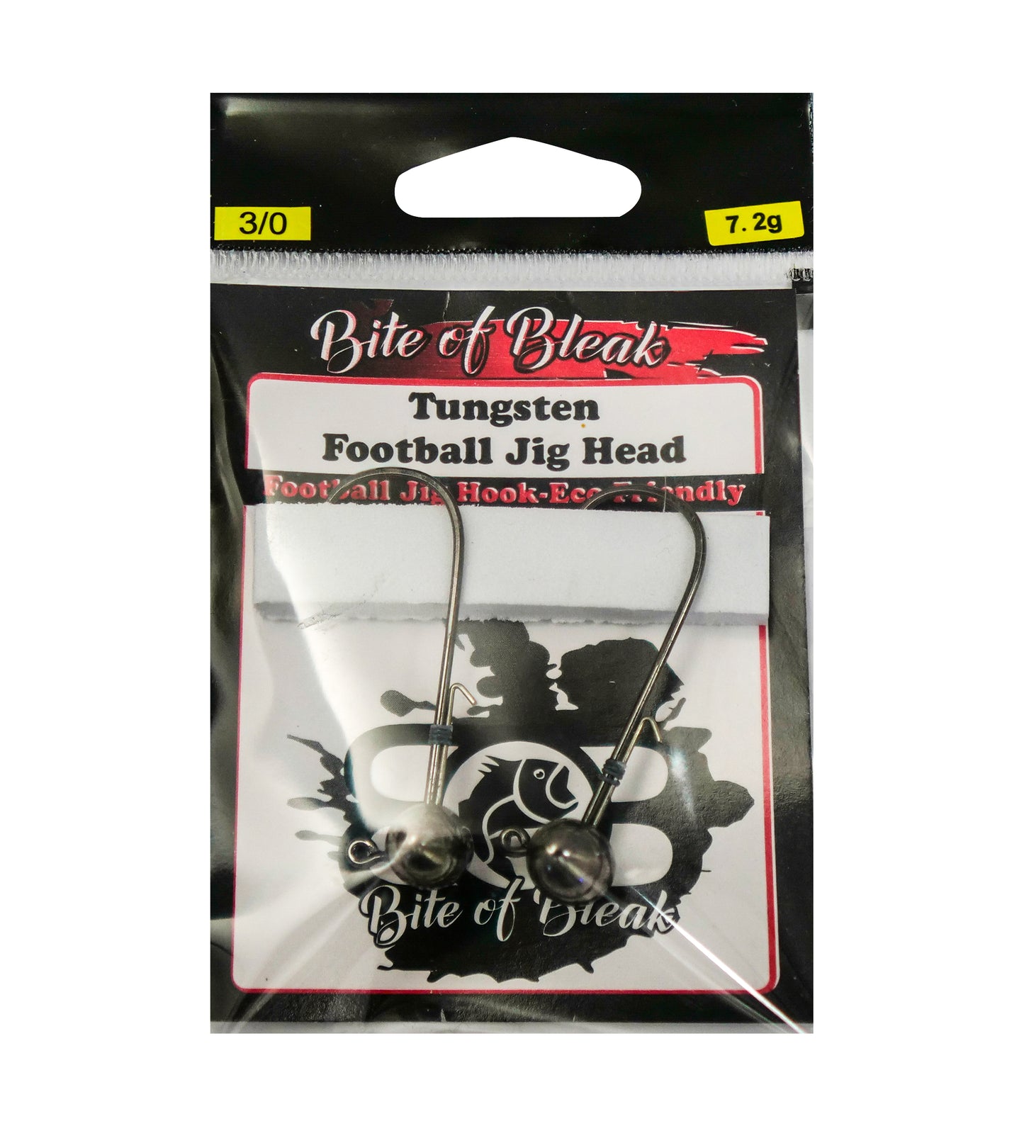 Bite of Bleak Tungsten Football Jig Head 2-Pack