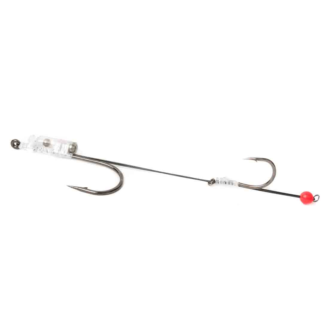 Bauer pike rig for wiggletail white rattle