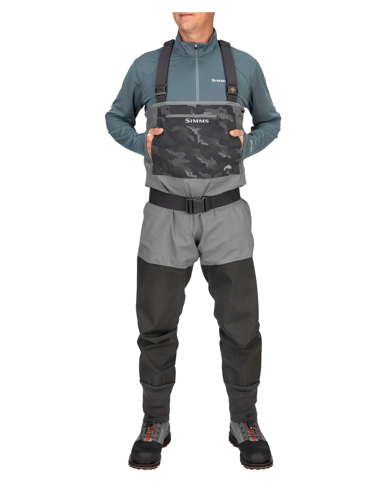 Simm's guide classic stockingfoot carbon waders