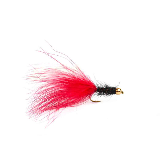 Marabou Streamer Red/Black #8