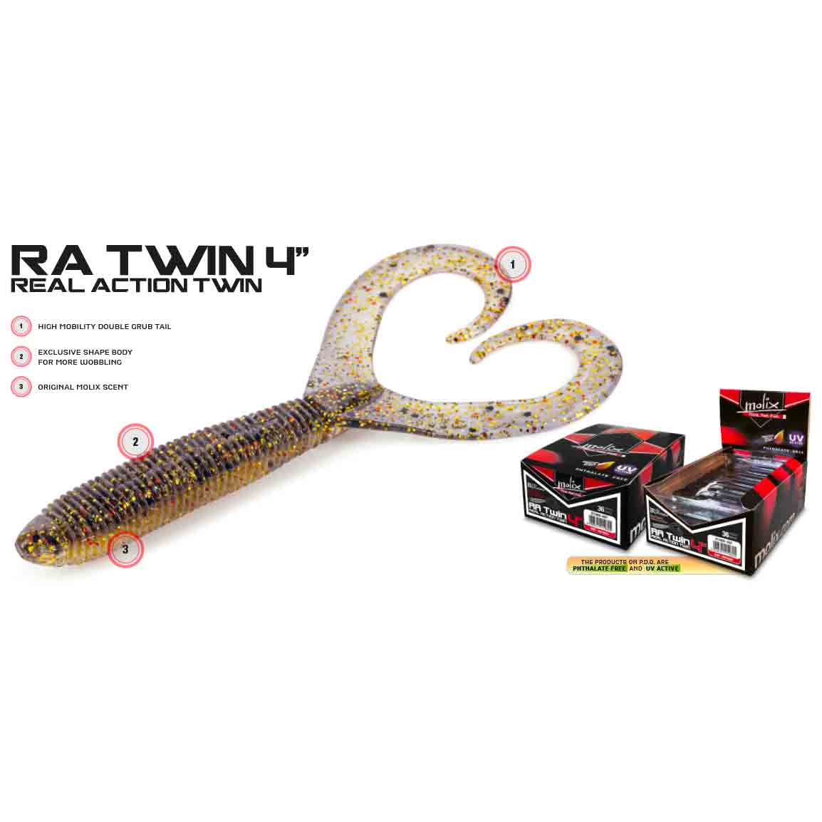 Molix Ra Twin 10cm, 1-Pack