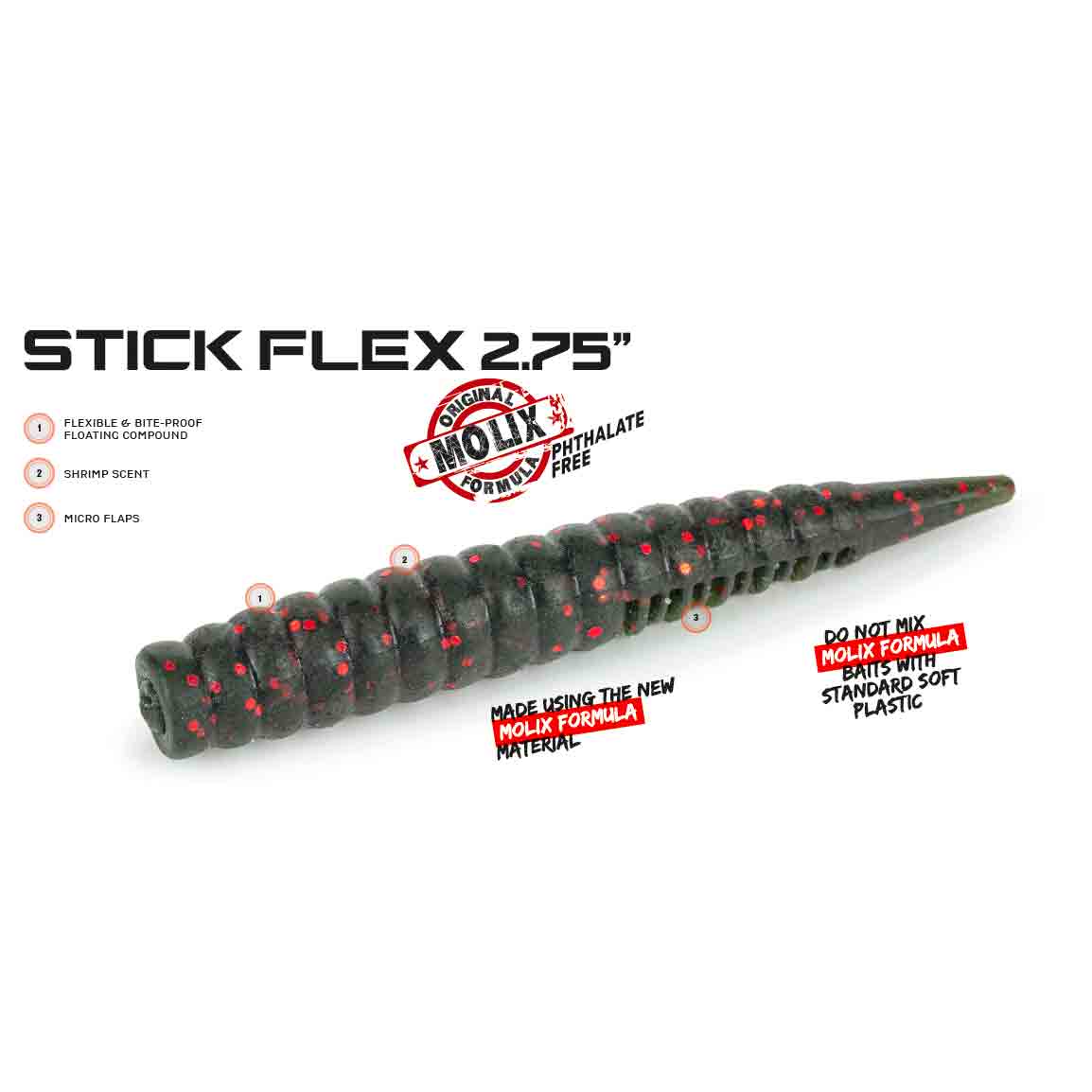 Molix stick flex 7cm (6-pack)