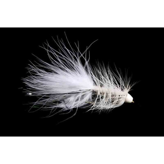 Wolly Bagger White Cone Head Streamer #8